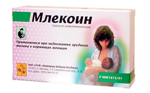 Упаковка гомеопатического средства Млекоин