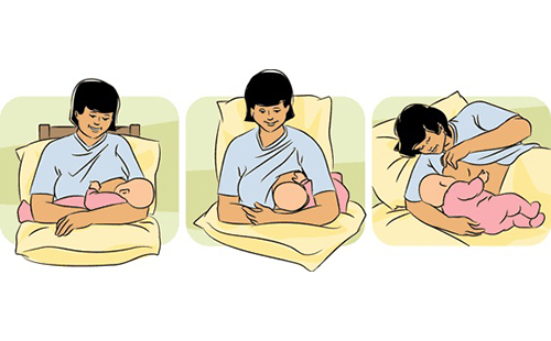 Самые правильные позиции для прикладывания младенца к груди